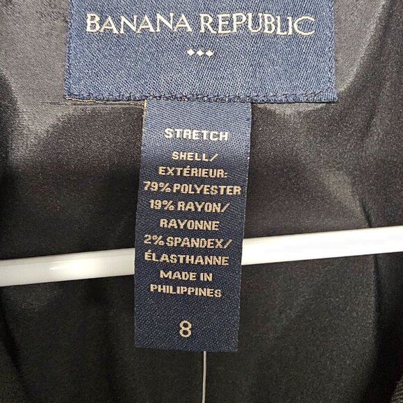 NWT Banana Republic Black Blazer Collegiate Academia Office Preppy 8 - Picture 11 of 15